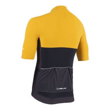Men's Sun Cover Jersey - Black / Mustard